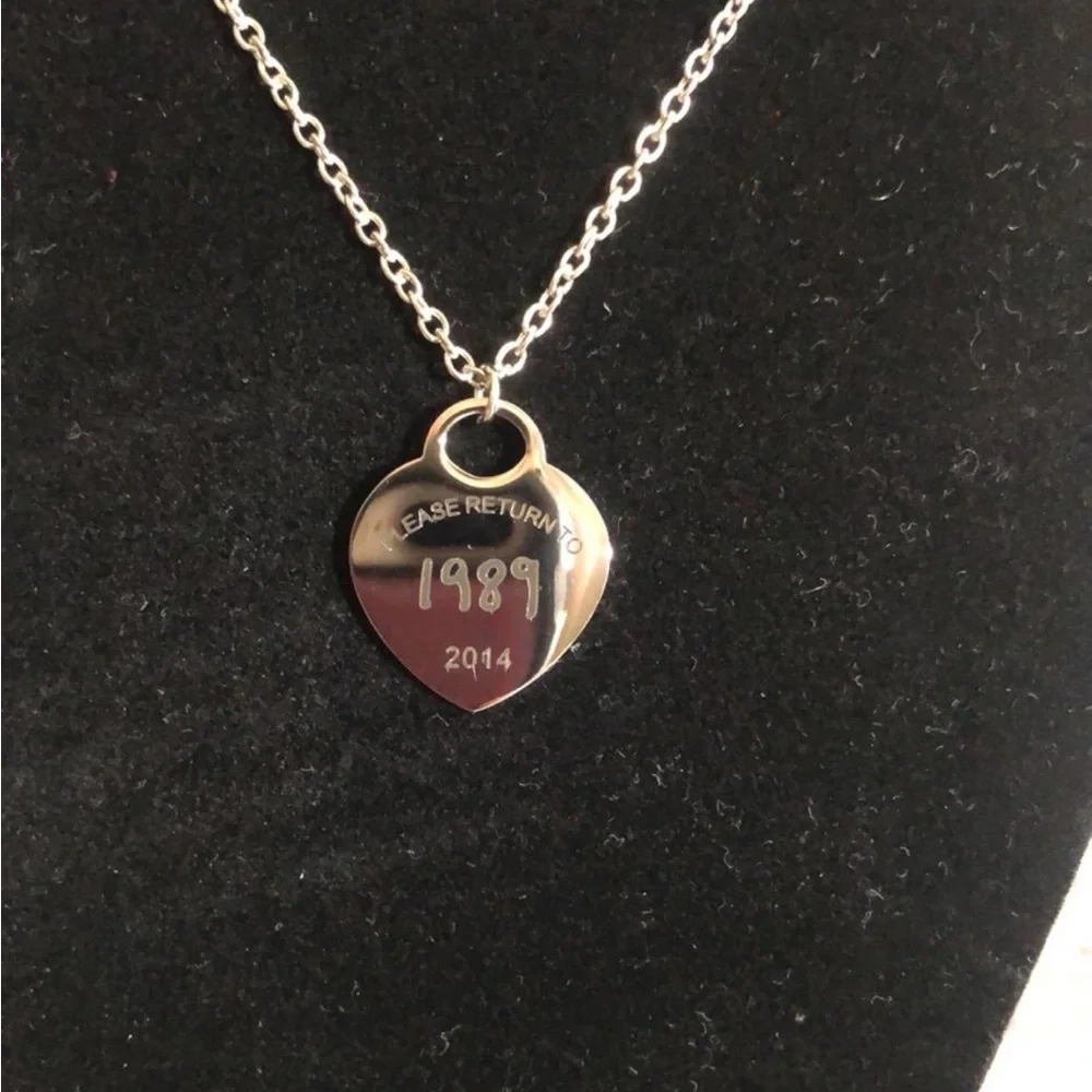 Taylor Swift Inspired 1989 Pendant Stainless Steel  Necklace Swiftie Must Have